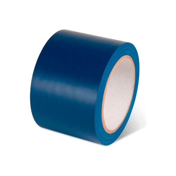 Top Tape And Label. Global Industrial Safety Tape 3inW x 108L 5 Mil Blue 1 Roll 670652BL - main